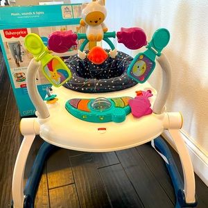 Fisher price Astro Kitty Space Saver Jumperoo with adjustable height settings